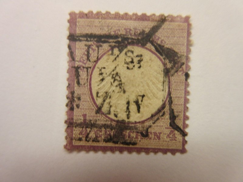 GERMANY Scott 1, USED, Lot19, Cat $85