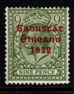 IRELAND SG61 1922 9d OLIVE-GREEN MTD MINT