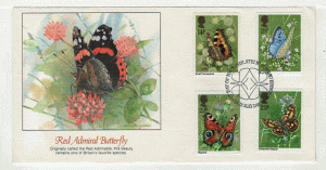 Great Britain First Day Cover #  941 - # 944 - Butterflies - Fleetwood