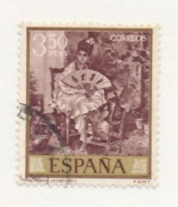 Spain 1968 Scott 1519 used - 3.50p, Stamp Day, M. Fortuny