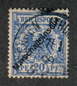 German Colonies Marshall Islands Sc#4 Used, F-VF, Cv. $150