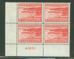 Newfoundland #259 Mint (NH) Plate Block (Cat)