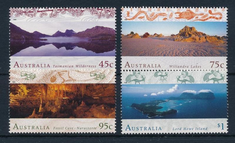 [42025] Australia 1996 Animals Birds Fossils Snake Unesco MNH