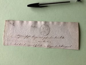 Kingdom of Westphalia Brunswick 1808  copia courier fee post stamp Ref A1512