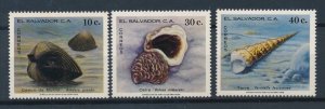 [116217] El Salvador 1980 Marine life seashells seasnails  MNH