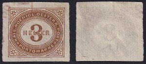 Austria - 1900 - Scott #J16 - used - Numeral - red cancellation