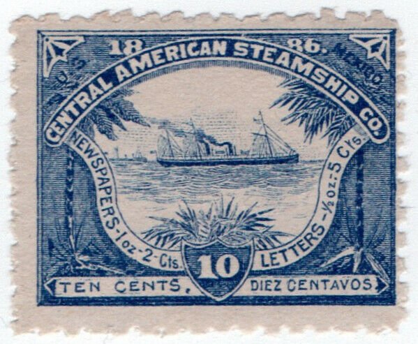 (I.B) US Cinderella : Central American Steamship Company 10c