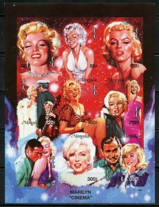 MONGOLIA MARILYN MONROE IMPERFORATE  SHEET MINT NH