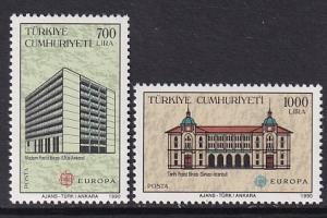 Turkey   #2469-2470    MNH  1990  Europa  post offices