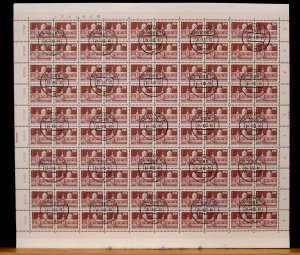 GERMANY/DDR - SCOTT# 2081 - PANE 100 - USED - CAT VAL $50.00