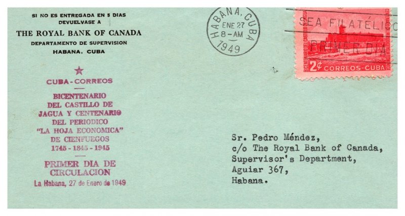 Cuba, Worldwide First Day Cover