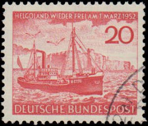 Germany #690, Complete Set, 1952, Ships, Used