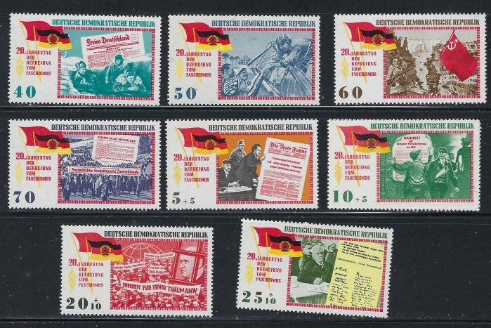 Germany DDR 765-68;B127-31 MNH 1965 set (fe4787)