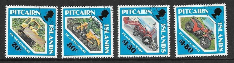 PITCAIRN ISLANDS SG401/4 1991 ISLAND TRANSPORT FINE USED