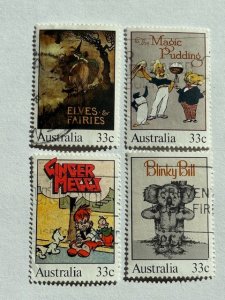 Australia – 1985 –Partial Set (4 of 5) “Art” Stamps – SC# 960a, b, c& d – Used