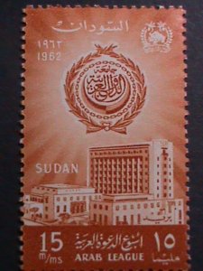 ​SUDAN 1962 SC# 144-5-ARAB LEAGUE WEEK -BUILDING IN CAIRO-MNH VERY FINE