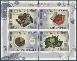 Sao Tome & Principe 2008 MNH Cultures Stamps Gastronomy Foods Cuisine 2v M/S