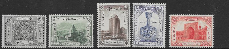 Iran 17-21  1950 set 5 VF  NH