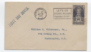 1926 Minneapolis MN #628 5ct Ericsson FDC first day cover handstamp [a39.88]