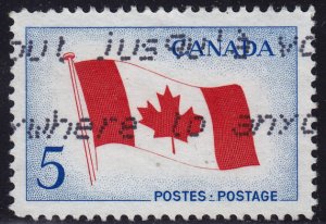 Canada - 1965 - Scott #439 - used - Maple Leaf Flag