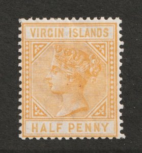 1883-84 Virgin Islands Sc #12 - Half Penny, Queen Victoria - MH stamp Cv$95.00