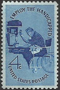 # 1155 MINT NEVER HINGED ( MNH ) EMPLOY THE HANDICAPPED     XF+