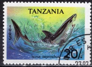 Tanzania 1993: Sc. # 1136; Used CTO Single Stamp