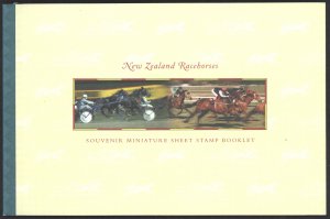 New Zealand Sc# 1328 MNH 1996 Souvenir Booklet Racehorses