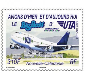 2022 New Caledonia UTA Airlines 747 Big Boss (Scott 1287) MNH