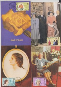 Guernsey - 1984 Dame of Sark set 5 Maxicards