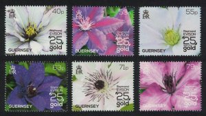 Guernsey Clematis Flowers 6v 2013 MNH SG#1483-1488