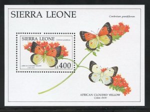 Sierra Leone 1408 MNH Butterfly Souvenir Sheet from 1996