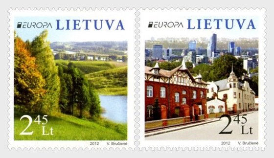 2012 Lithuania Visit Lithuania - Europa (2)  (Scott 973-74) MNH