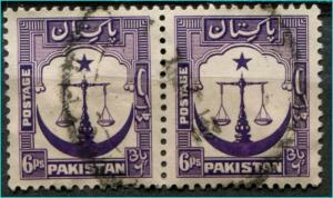 Pakistan #26A pair Fine Used ** free shipping **