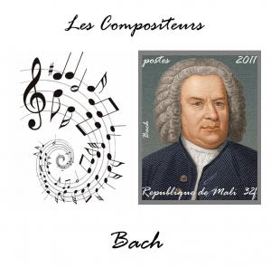 MALI SHEET IMPERF BACH COMPOSERS