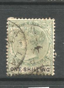 LAGOS  1887-02  1/-   QV  FU   SG 38