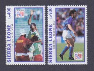 1993 Sierra Leone 2112-2113 1994 FIFA World Cup in USA 6,50 €