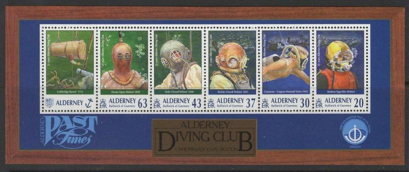 ALDERNEY SGMSA115 1998 21st ANNIVERSARY OF ALDERNEY DIVING CLUB MNH 