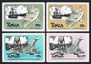 Tonga 532-536,MNH. James Cook.Sea,Air Transport.Ships Resolution,Concorde.1983.