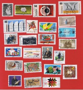 Germany  #1385-1408  VF used 1983 Commemorative's complete   Free S/H