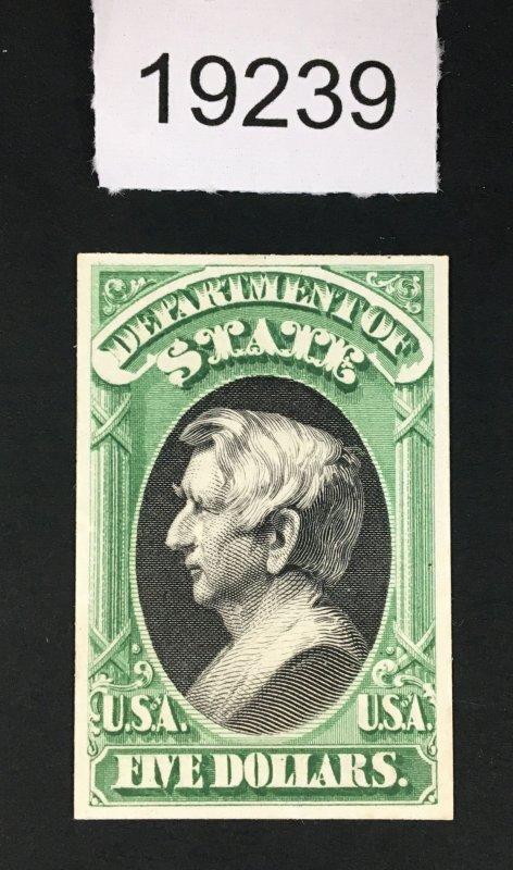 MOMEN: US STAMPS # O69P4 PROOF ON CARD LOT #19239