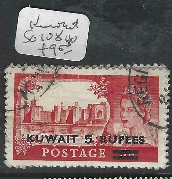 KUWAIT  (P0903B)  ON  GB QEII 5R/5/-  SG 108  VFU