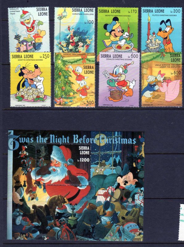 Sierra Leone Scott 1692-1703 MNH! Complete Set! Disney!