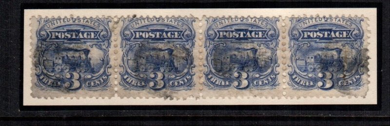 United States  114  used  strip of 4 cat $450.00