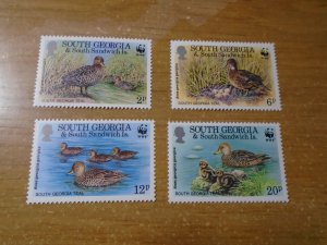 South Georgia  #  162-65  MNH   Birds