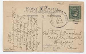 1922 Roosevelt - Carteret NJ duplex 3 month DPO on postcard [h.4846]