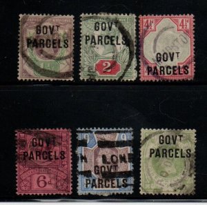 Great Britain O31-O36 Used. Set