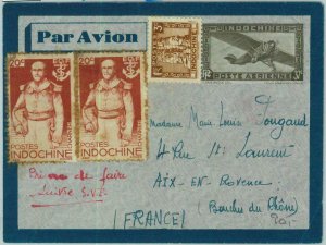 91232 -  INDOCHINE - Postal History - STATIONERY AEROGRAMME  to FRANCE