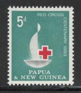 Papua New Guinea 1963 Red Cross Centenary Scott # 174 MH