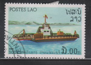 Laos 397 River Vessels 1982